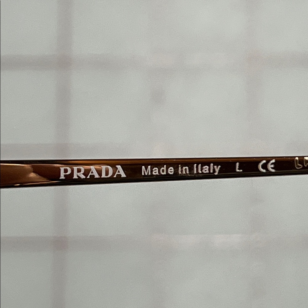 PRADA NWOT "Conceptual" VPR 11V Havana & Gold Mod Square/Cat Eye 53-17-140 Frame - Picture 14 of 16